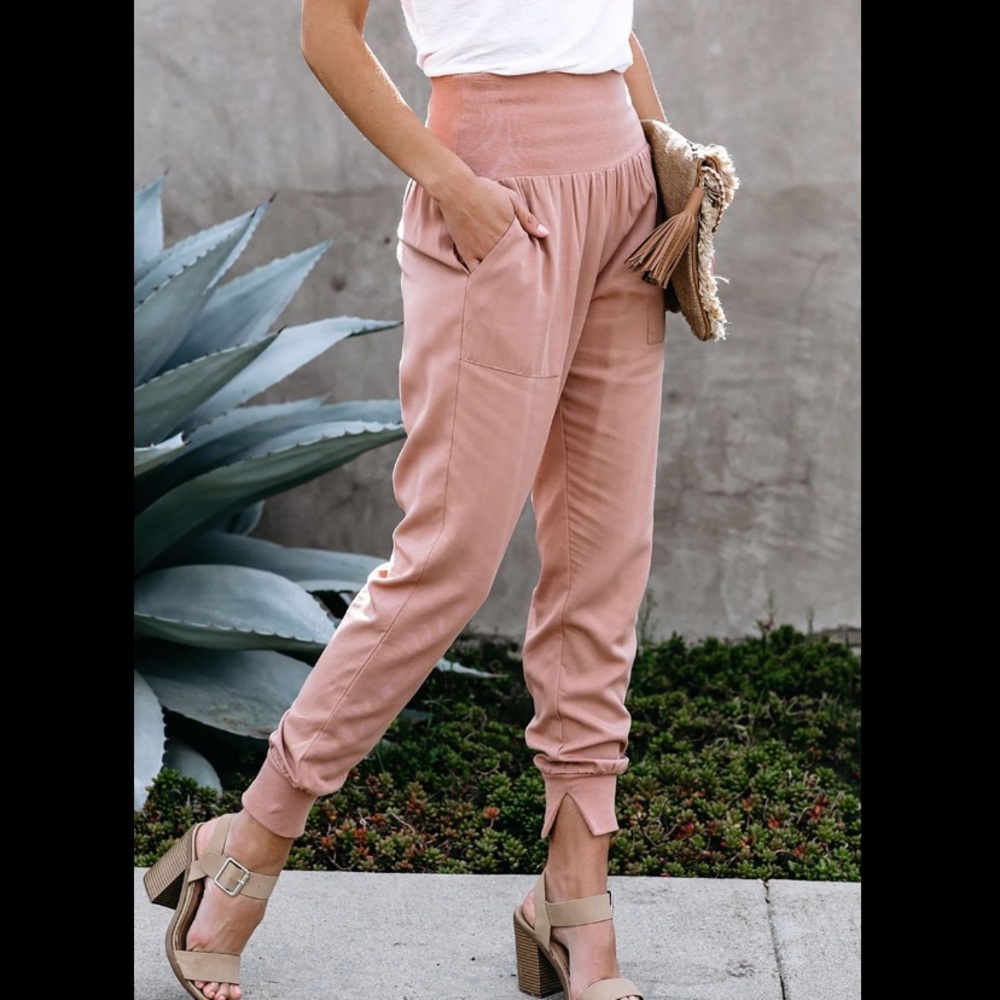 Pink joggers